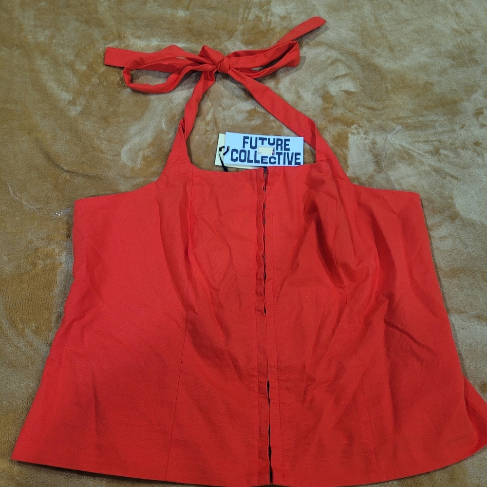 red halter top